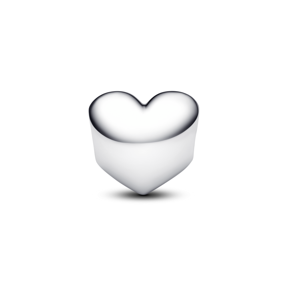 Engravable heart sterling silver charm with spring green crystal