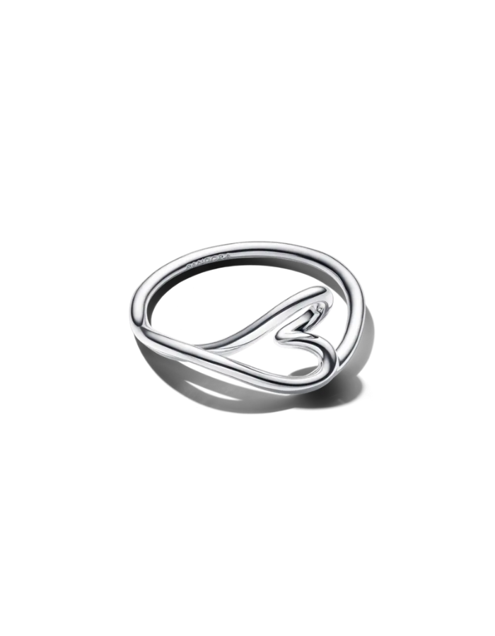 Heart sterling silver ring