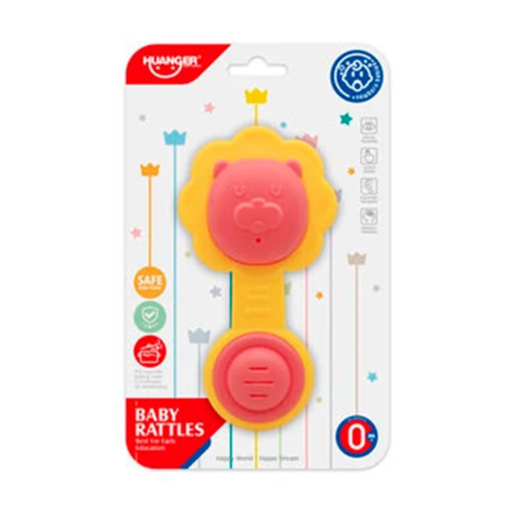 Погремушка-прорезыватель Huanger  в виде льва HE0106