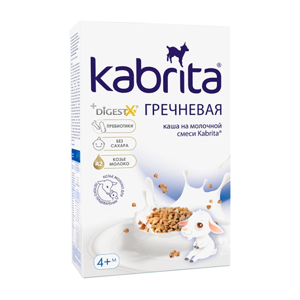 Каша Kabrita на козьем молоке гречневая 4м+ 180 гр