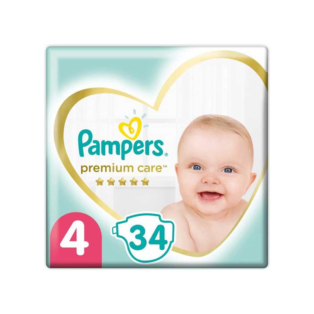 Подгузники Pampers Premium Care размер 4 9-14 кг 34 шт