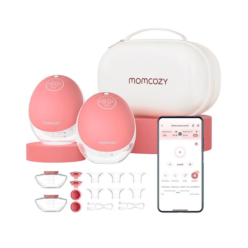 Портативный молокоотсос на две груди Momcozy M9
