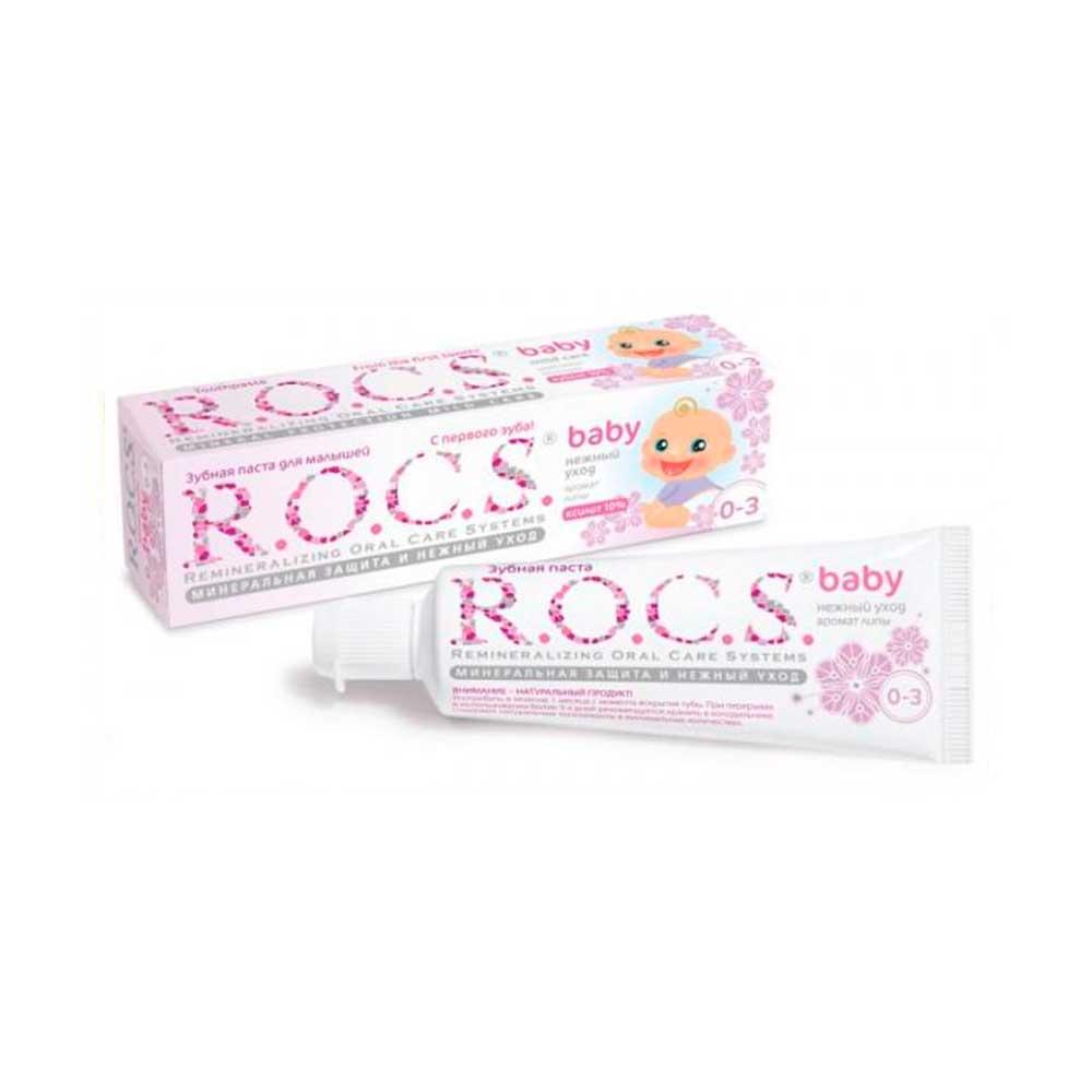 Зубная паста R.O.C.S. Baby с ароматом липы 0-36м 45 гр