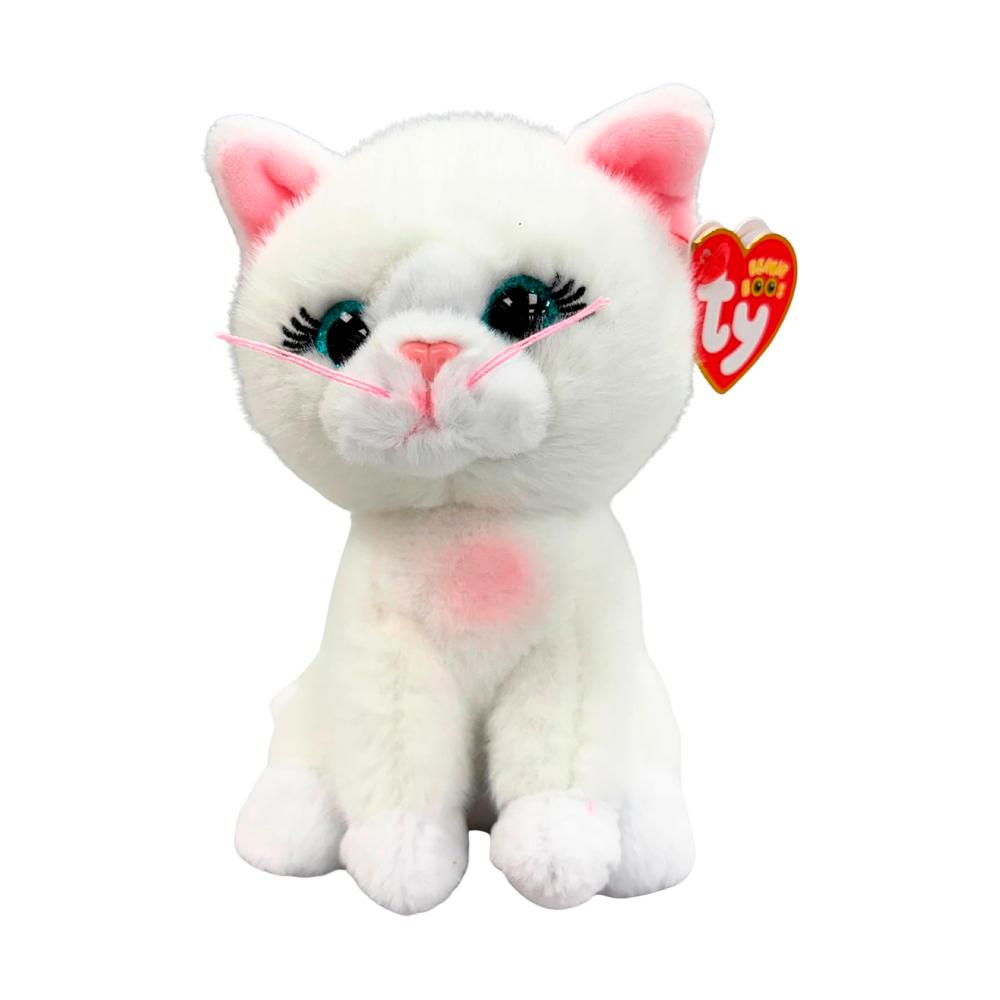 Мягкая игрушка TY белая кошка Amelia