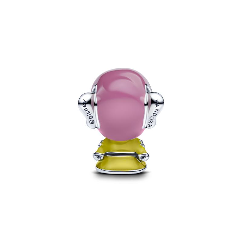 Disney Dopey sterling silver charm with purple, black, white, blue and olive green enamel