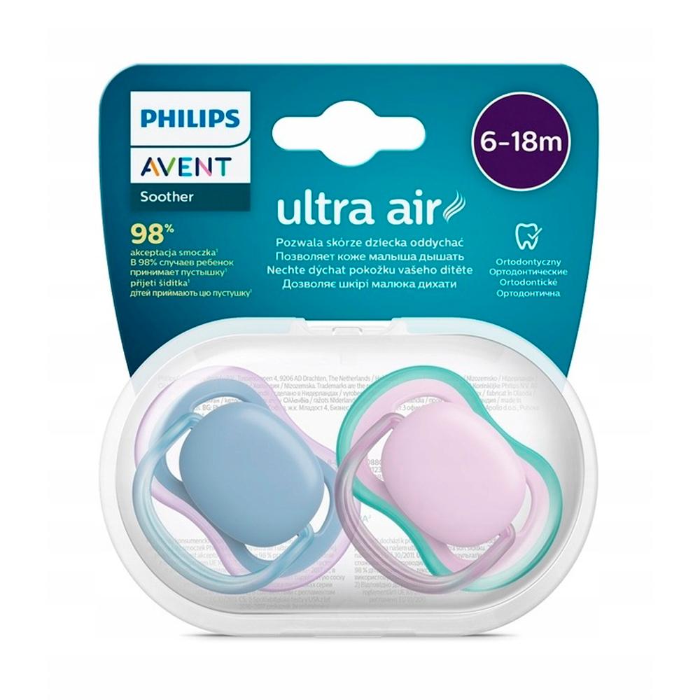 Пустышки Philips AVENT Ultra air SCF085/34 ортодонтические 6-18м+ 2 шт