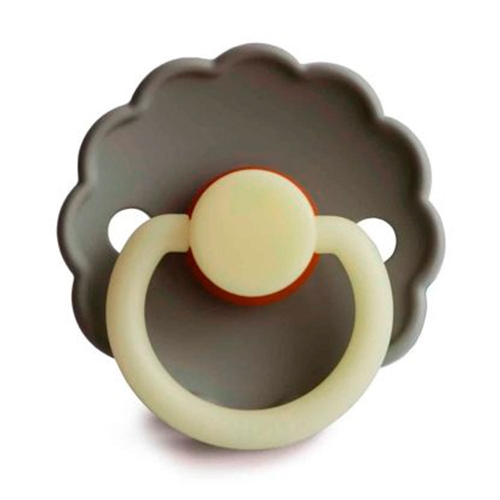 Пустышка FRIGG Daisy Latex Portobello Night 6-18м