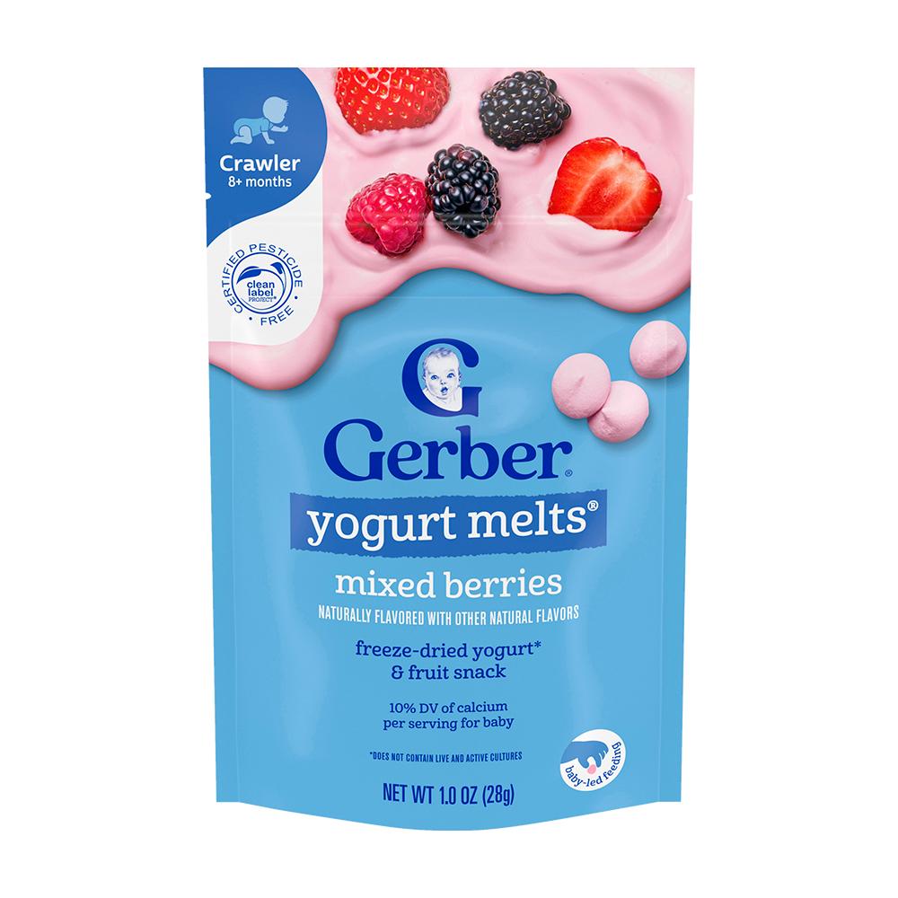 Йогуртовые шарики  Gerber ягоды 8м+ 28 гр