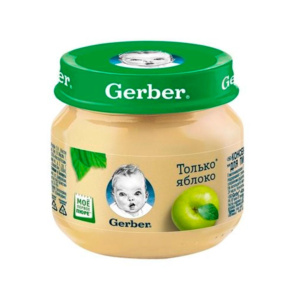Фруктовое пюре Gerber Яблоко 80 гр