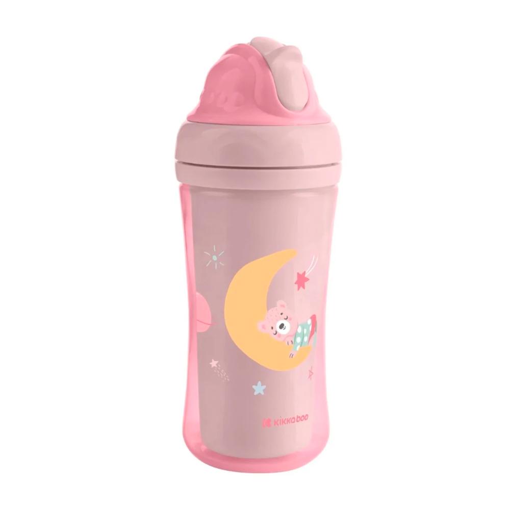 Поильник с трубочкой KikkaBoo Moony me Pink 220мл
