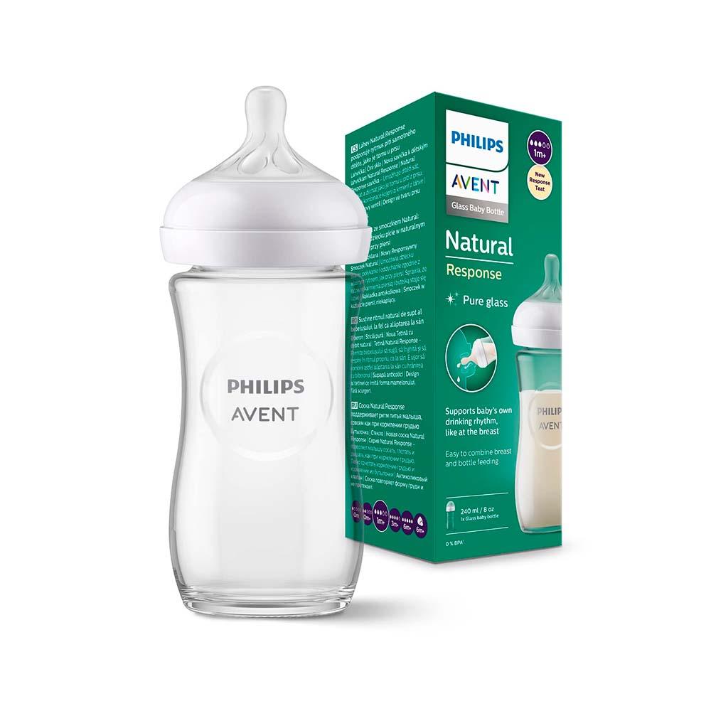 Бутылочка Philips Avent Natural Response стекляная средний поток 1 м+ 240 мл