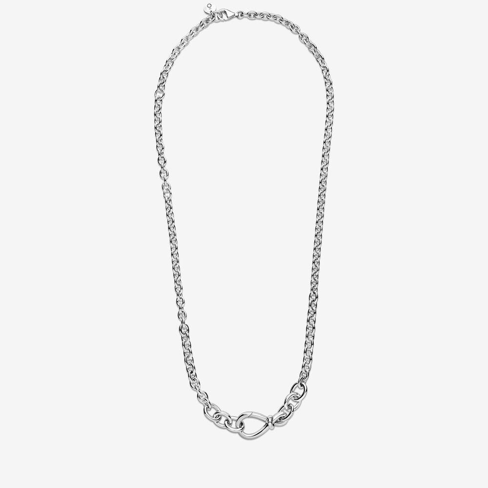 Серебряное колье «Бесконечность»