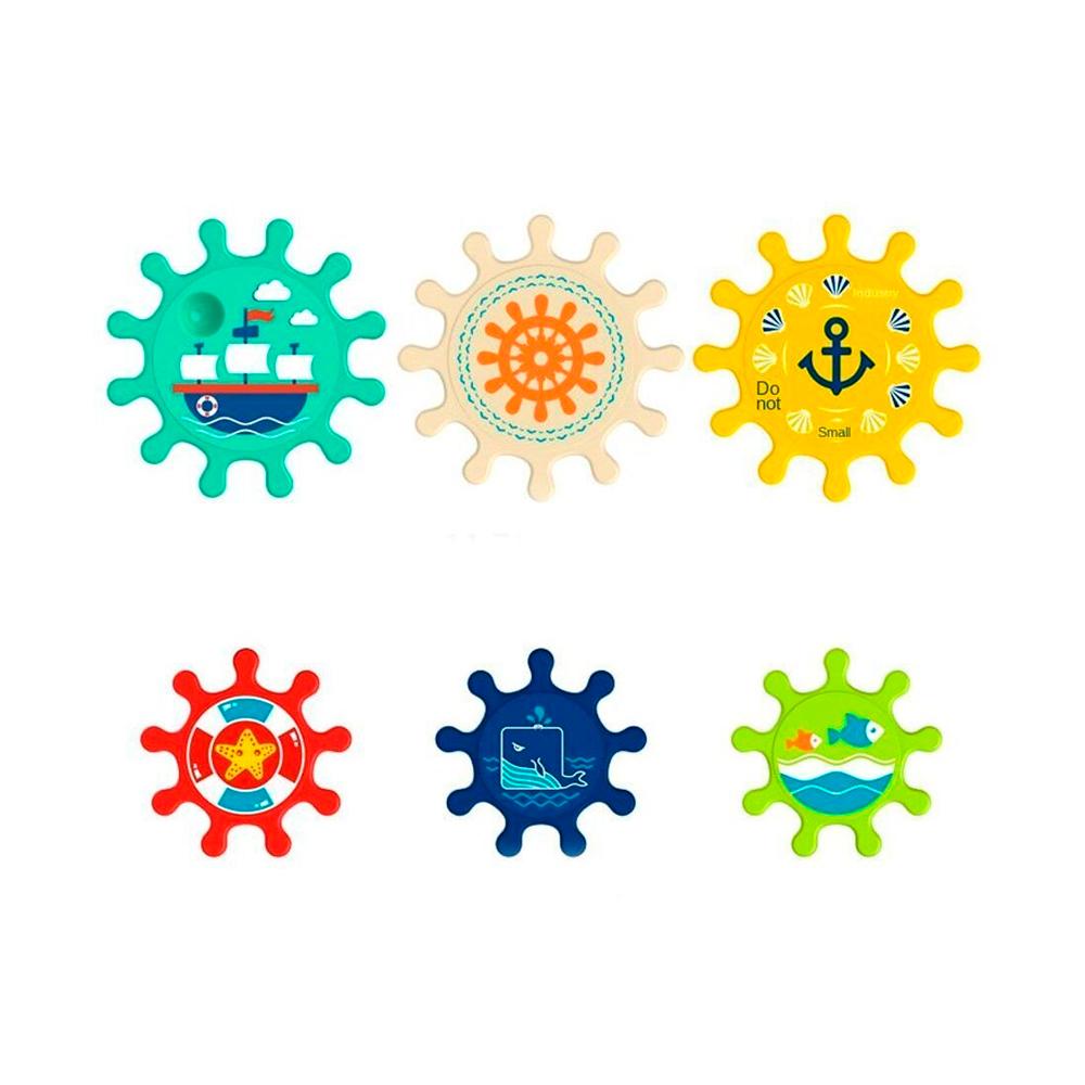 Набор игрушек для ванной на присосках Шестеренки Huanger HE0260 Набор игрушек для ванной на присосках Шестеренки Huanger HE0260