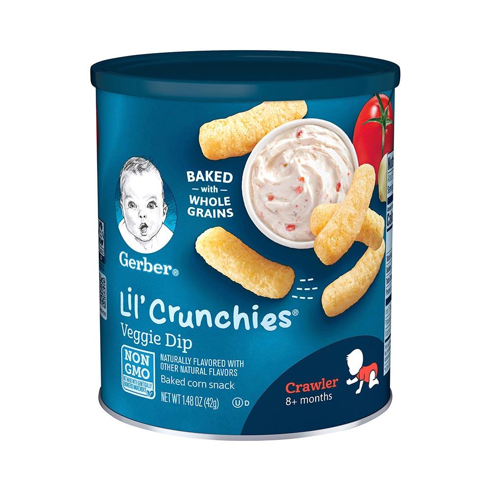 Кукурузки Gerber со вкусом Veggoe Dip 8м+ 42 гр