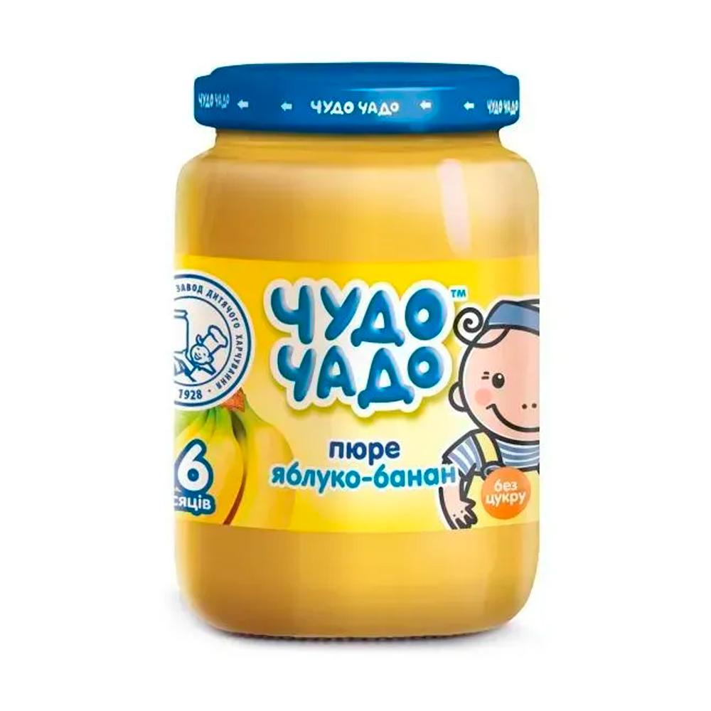 Пюре Чудо-чадо яблоко банан 6м+ 170гр Пюре Чудо-чадо яблоко банан 6м+ 170гр