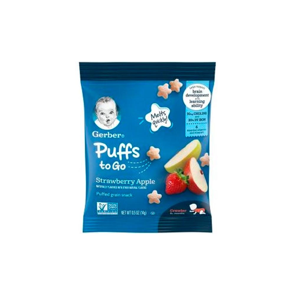 Пафсы Gerber to go strawberry яблоко 8м+