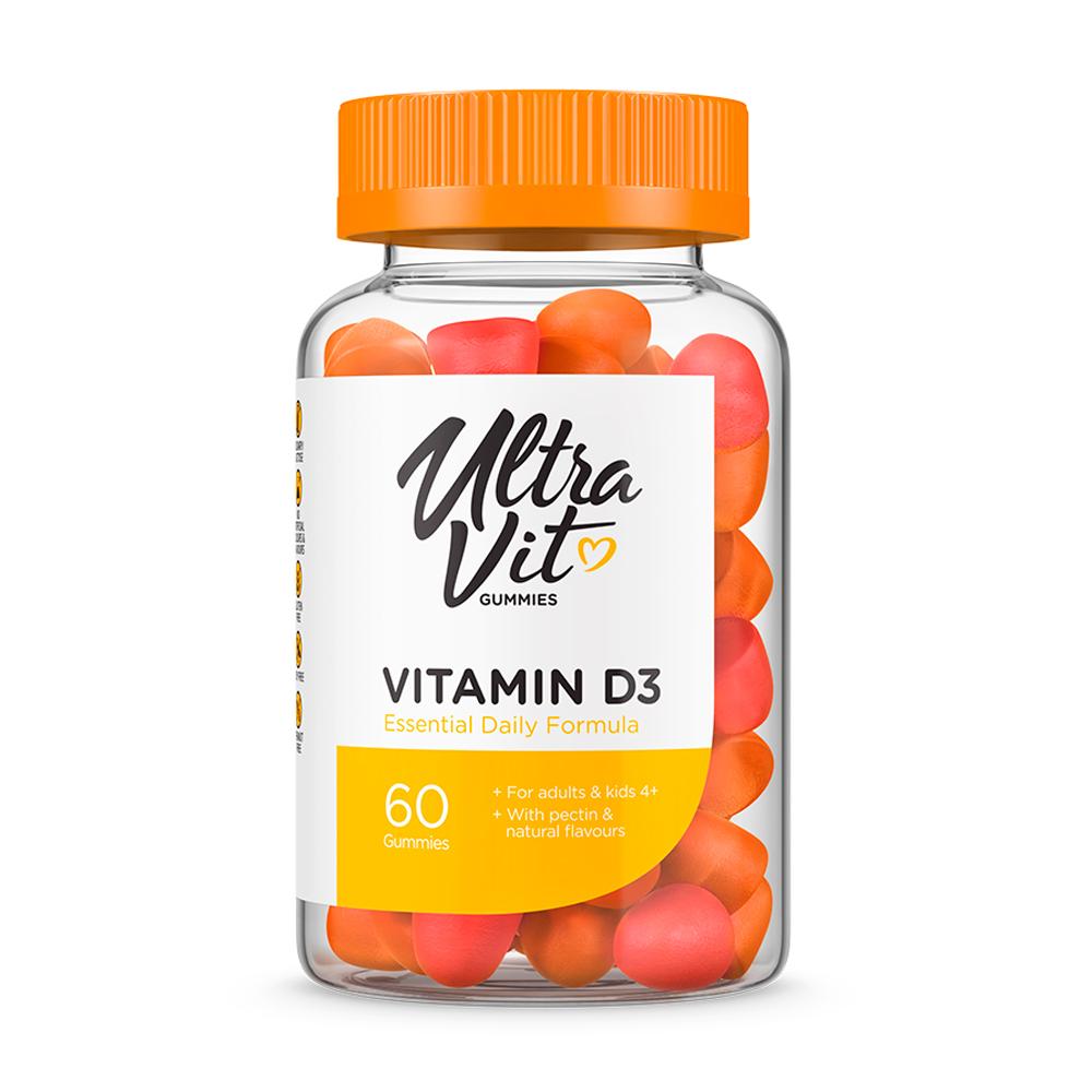 Жевательные конфеты ULTRAVIT Gummies Vitamin D3 60 шт