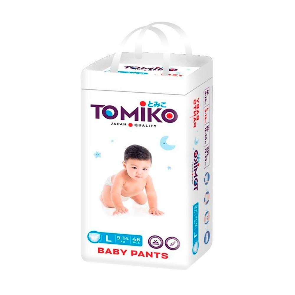 Трусики-подгузники TomiKo Premium Soft размер L 9-14 кг 46 шт