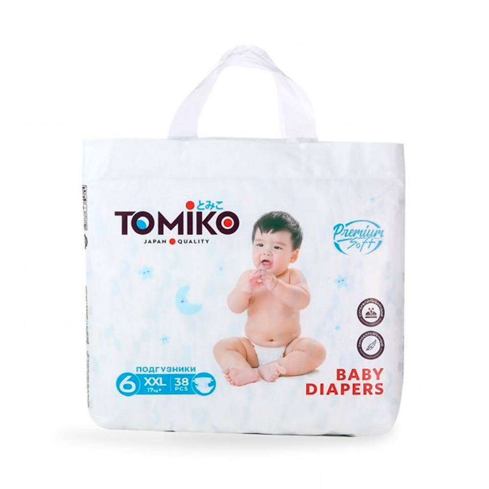 Подгузники TomiKo Premium Soft размер ХХL 17+ кг 38 шт