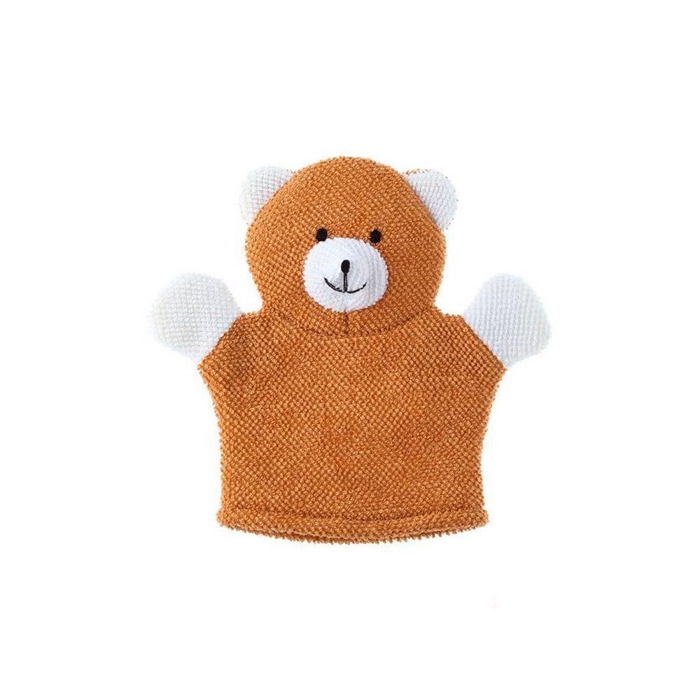 Махровая мочалка-рукавичка Roxy-Kids мишка 0м+