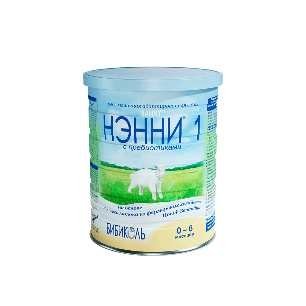 Сухая смесь на основе козьего молока с пребиотиками НЭННИ 1, 800 гр