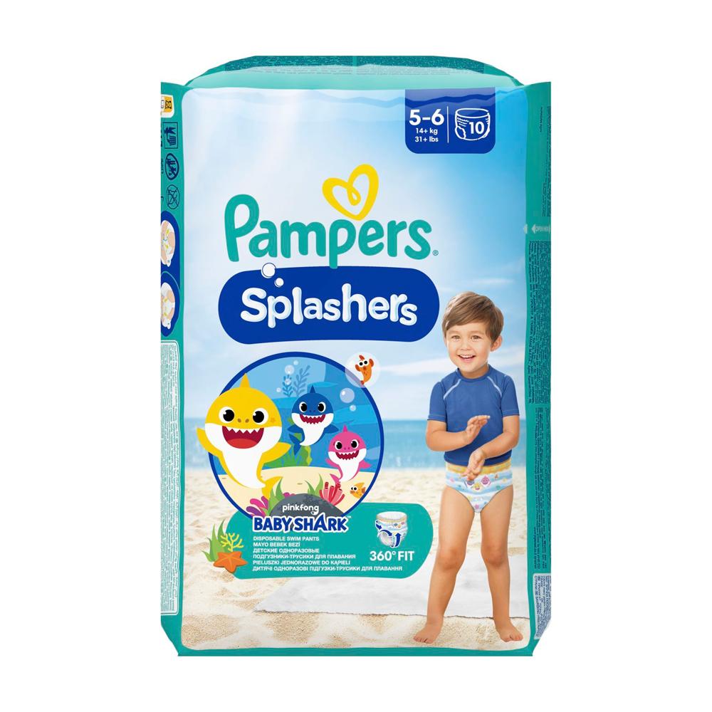 Трусики для плавання Pampers Splashers размер 5-6 14+кг 10 шт