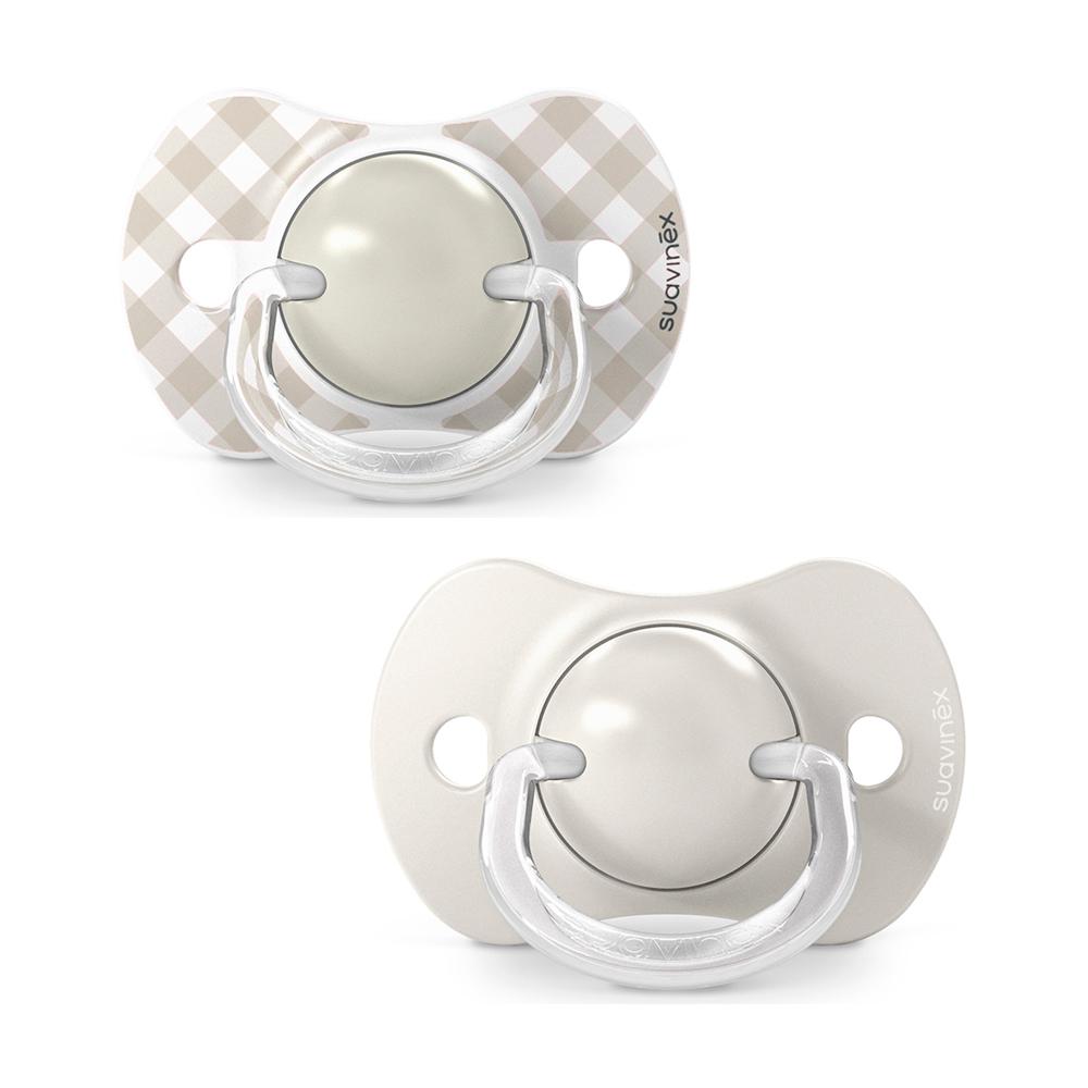 Пустышка Suavinex Wild бежевая 0-6м 2шт