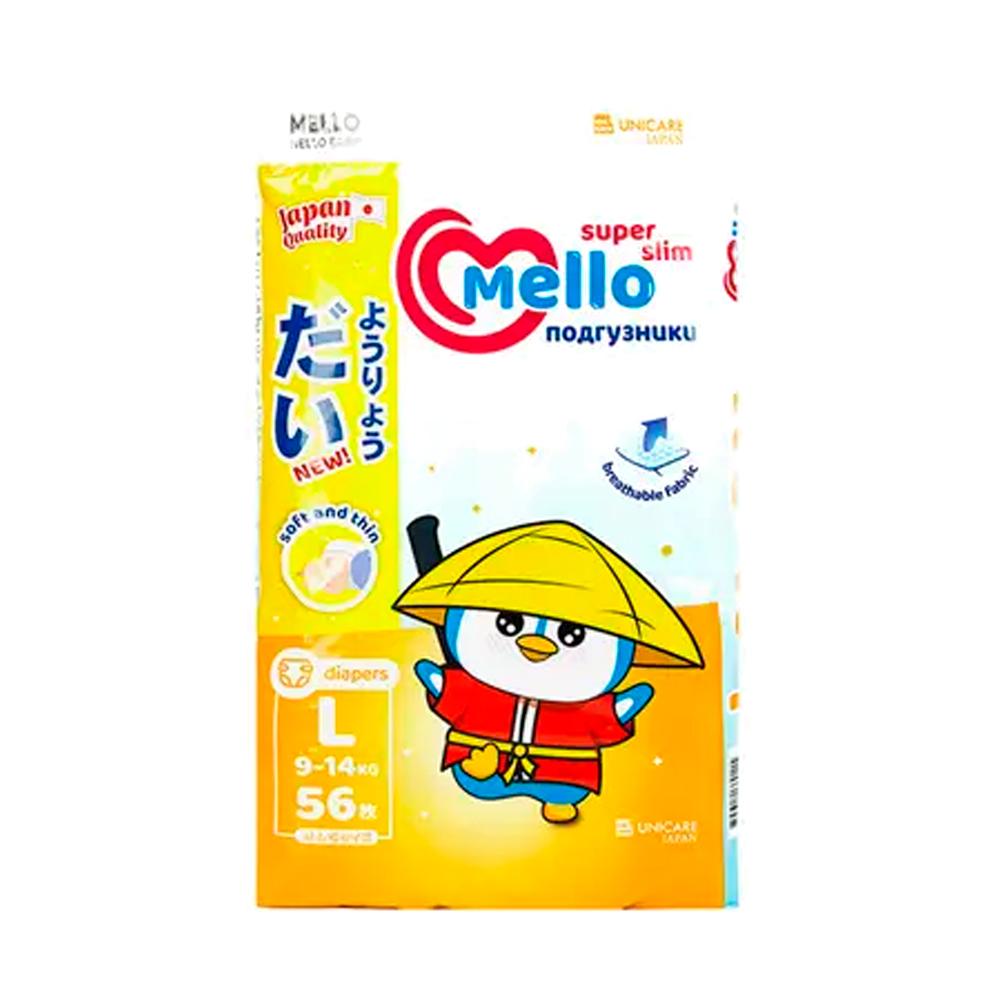 Подгузники Mello Super Slim размер L 9-14 кг 56 шт