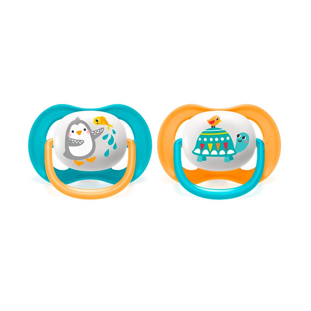 Пустышка Avent Philips ultra air  6-18м animal мальчик 2шт