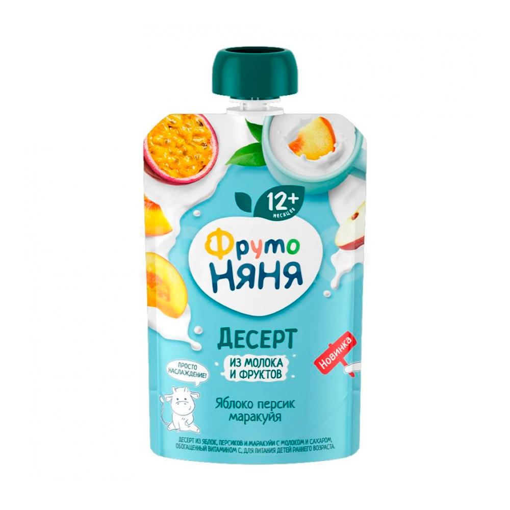 Десерт ФрутоНяня яблоко персик маракуйя молоко 12м+ Десерт ФрутоНяня яблоко персик маракуйя молоко 12м+