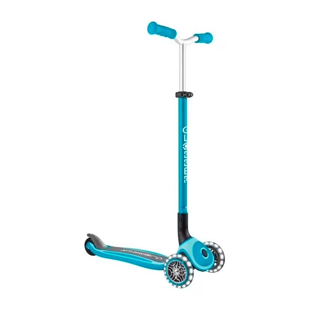 Трёхколесный самокат Globber Master Lights Navy Blue