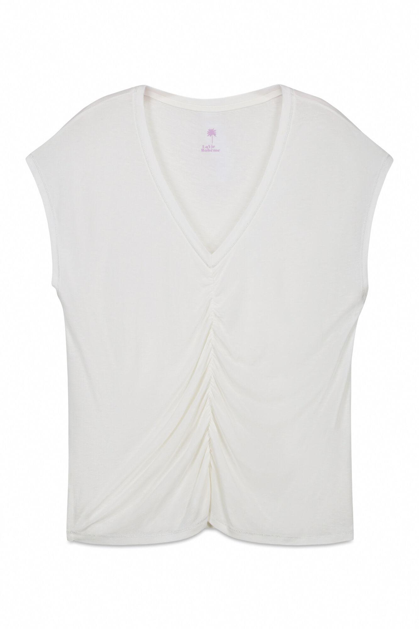MMC SCRUNCH TOP ECRU