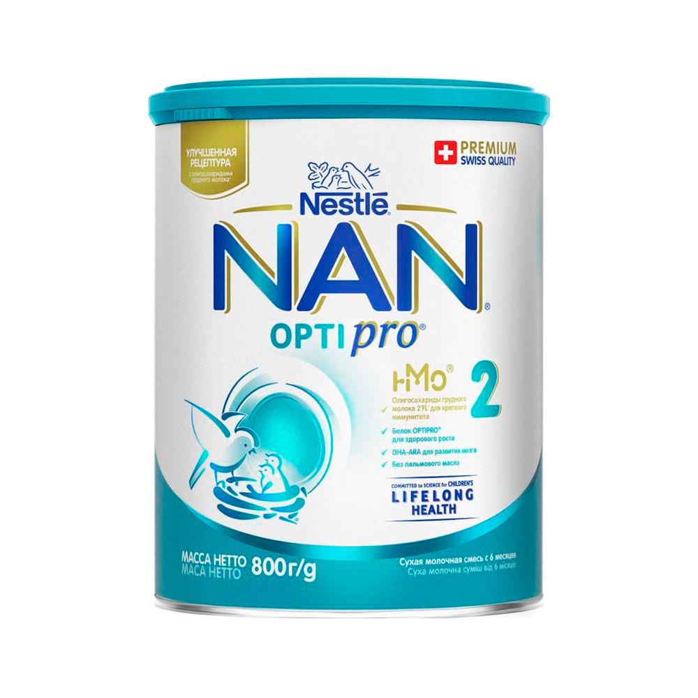 Сухая молочная смесь NAN Optipro 2 6м+ 800 гр