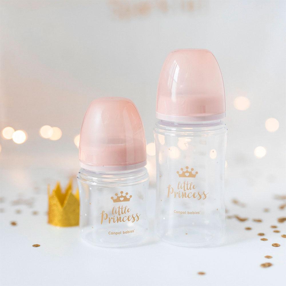 Бутылочка Canpol EasyStart Royal Baby розовая 120 мл