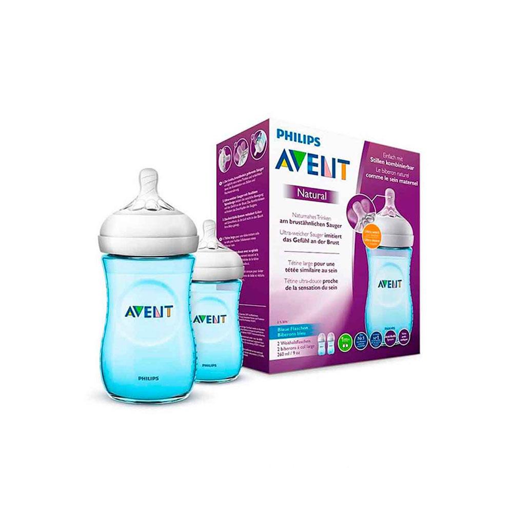 Набор бутылочек Philips Avent Natural 1м+ 260 мл 2 шт