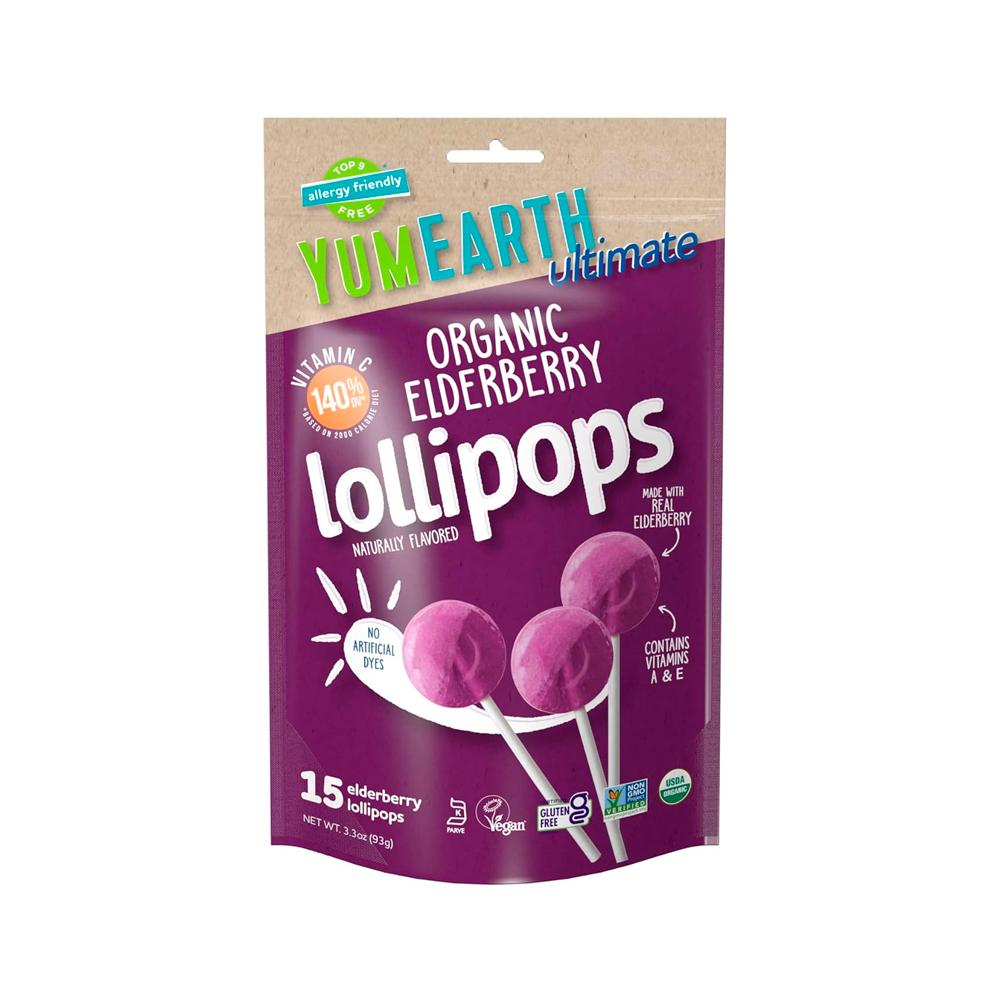Леденцы Yum Earth Organic Elderberry (органик Бузина)