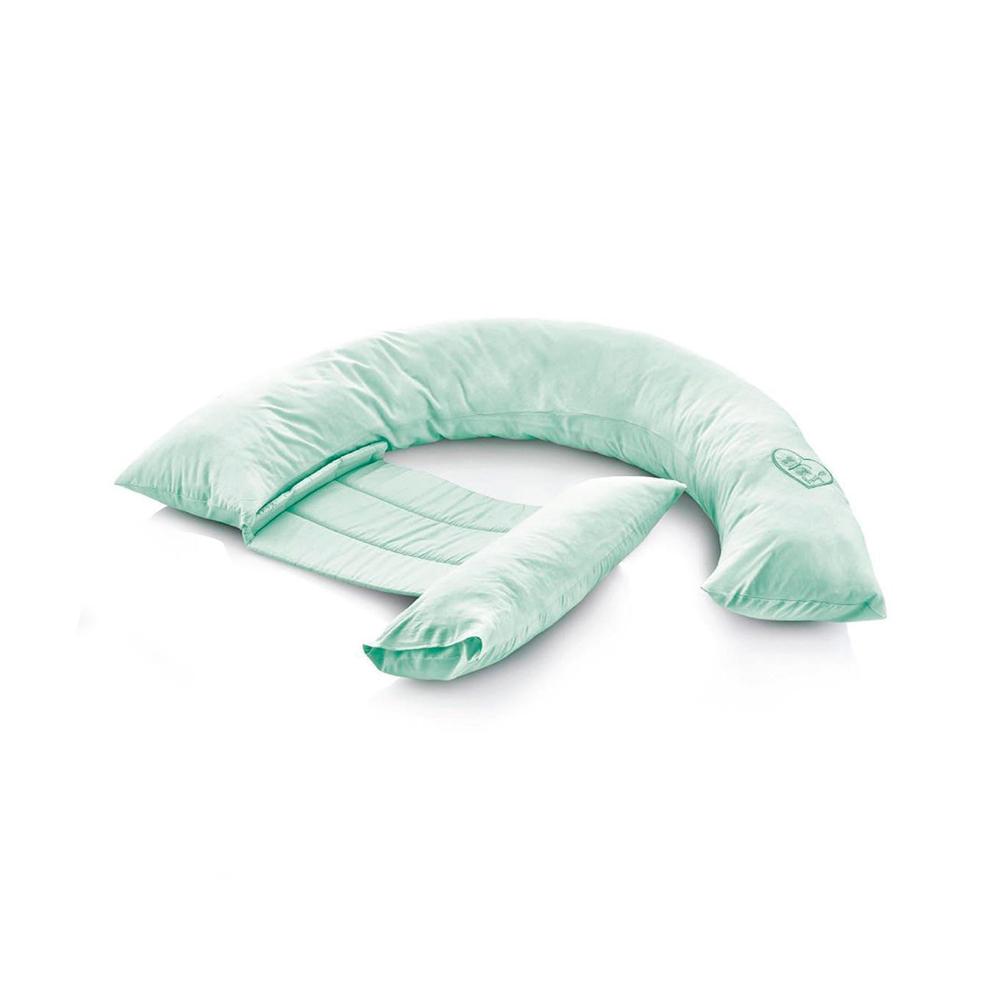 Подушка для беременных и кормящих мам BabyJem зеленая