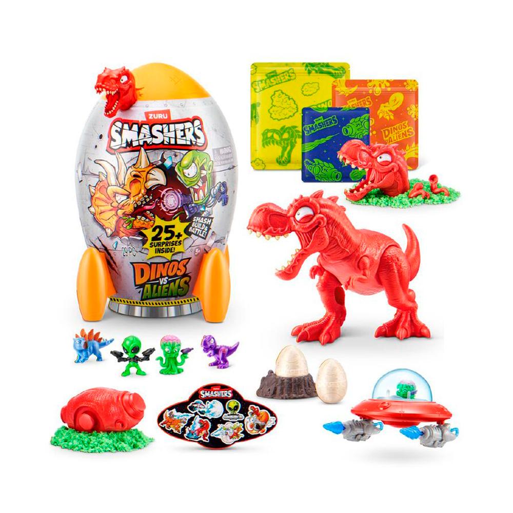 Фигурка-сюрприз Smashers Dinos VS Aliens Rocket