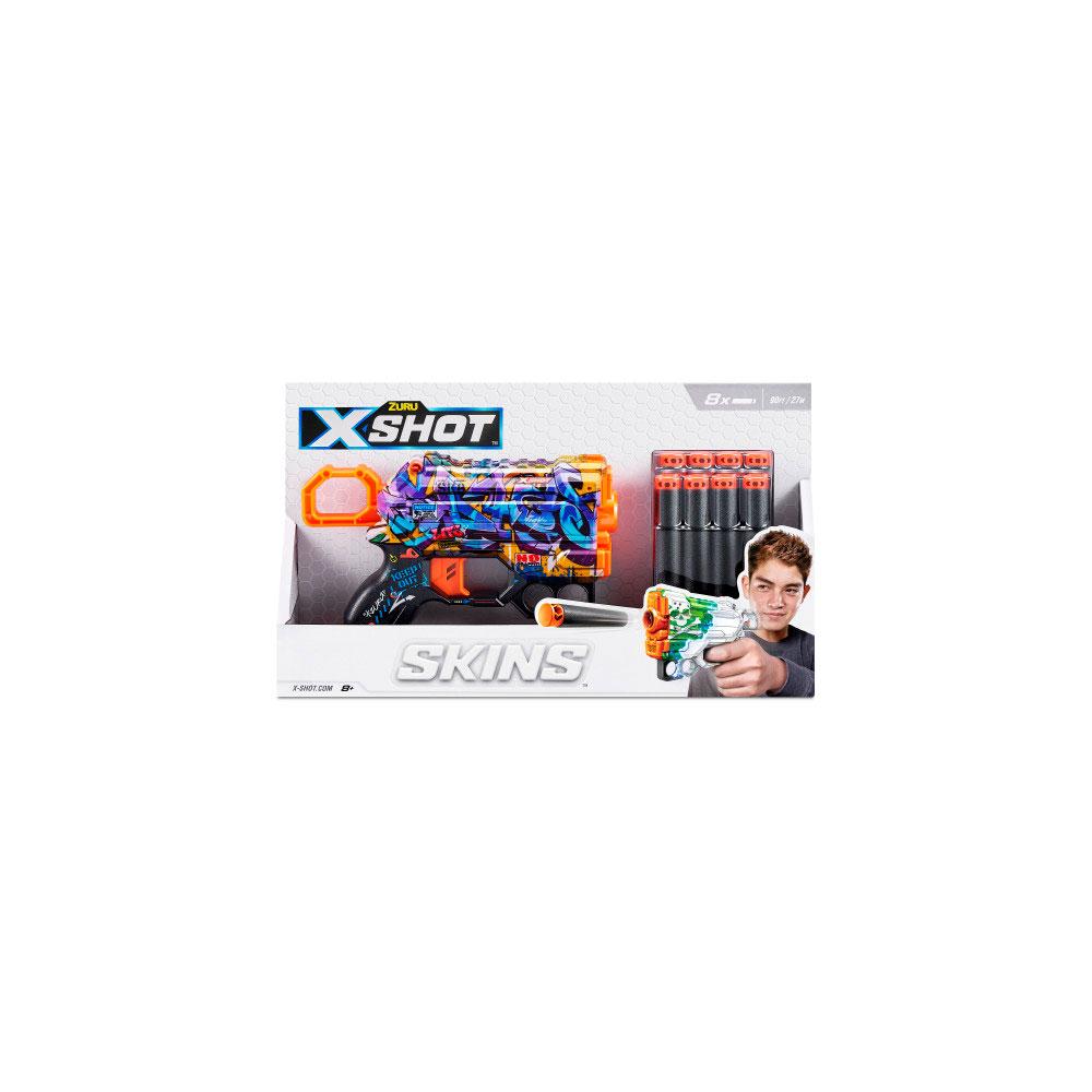 Бластер X-Shot Skins Menace Dart Spray Tag 8 дротиков