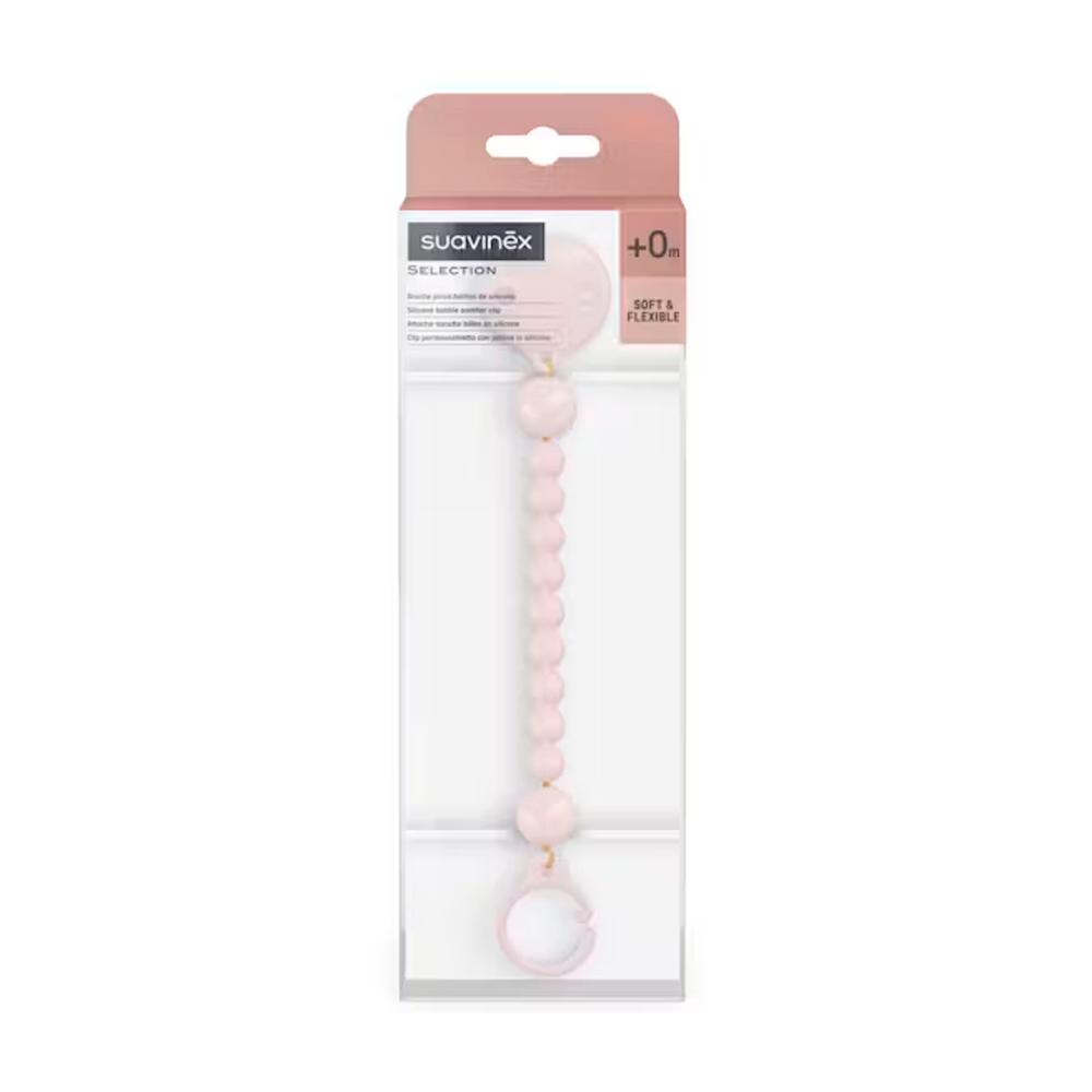Силиконовый Suavinex держатель розовый Силиконовый Suavinex держатель розовый