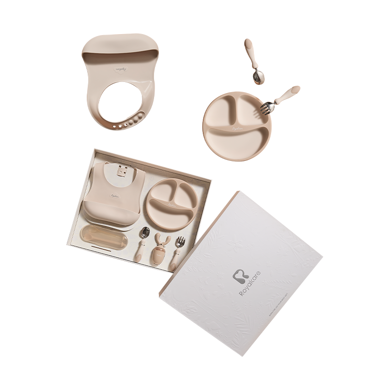 Подарочный набор детской столовой посуды для кормления Royal Care в коробке 8 предметов Подарочный набор детской столовой посуды для кормления Royal Care в коробке 8 предметов