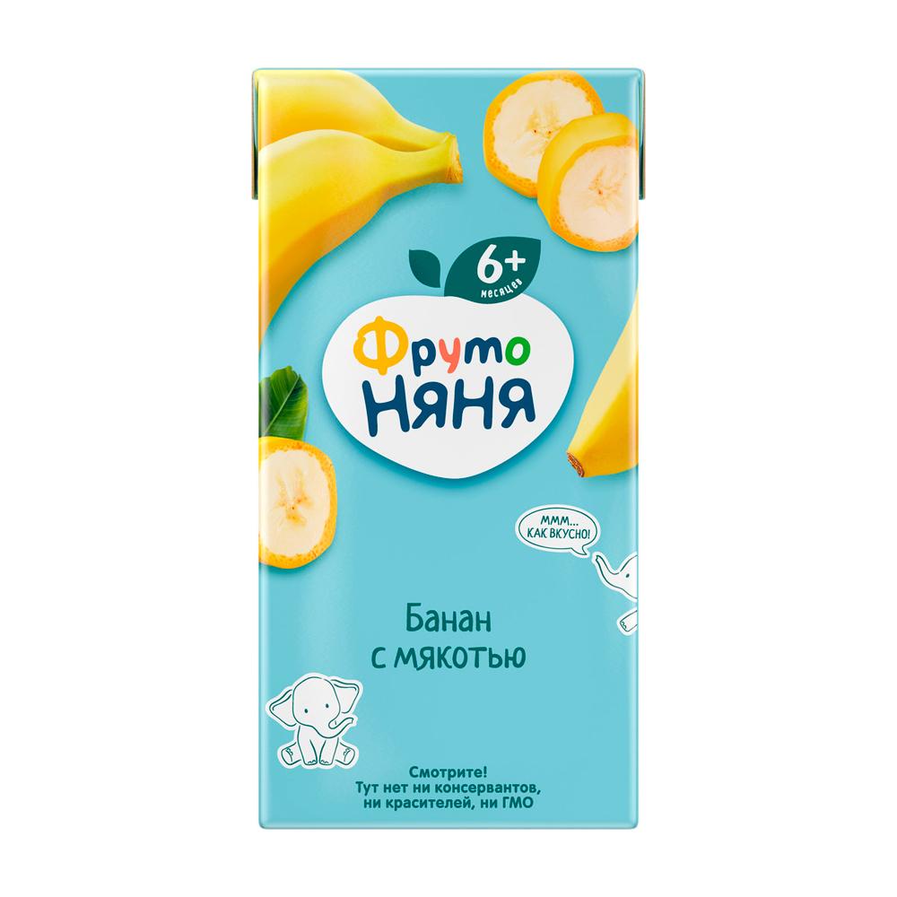 Нектар ФрутоНяня из бананов с мякотью 6м+ 200 мл Нектар ФрутоНяня из бананов с мякотью 6м+ 200 мл