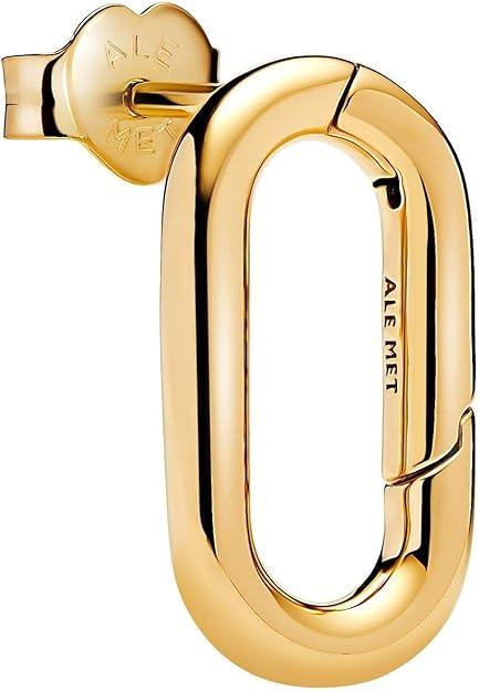 14k gold-plated openable link stud earring